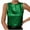 Green, variant on Mock Turtle Neck Tank Tops for Women's Velvet Shiny Party Blouse Back Keyhole Work Sleeveless Shirts
