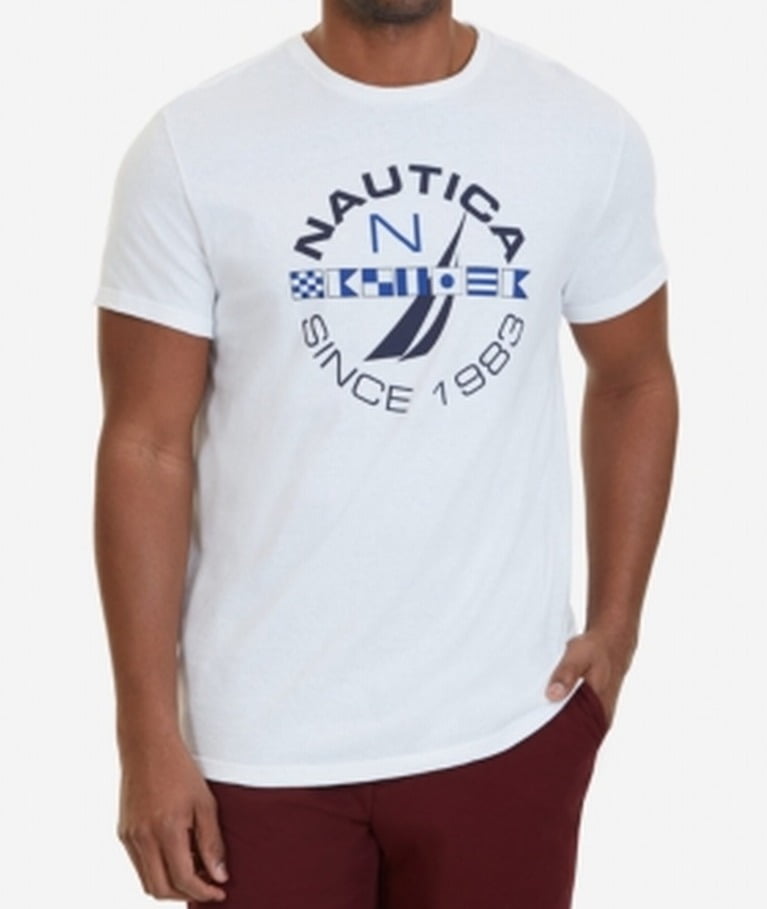 mens nautica white t shirt