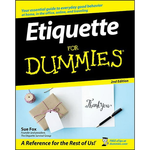 For Dummies Etiquette for Dummies (Edition 2) (Paperback) Walmart