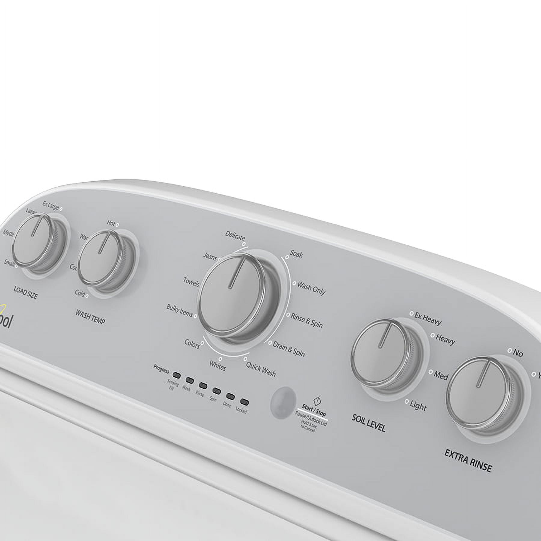 Whirlpool® Brand New 1CWTW4845EW T Washer with 3.5 cu. ft. and 11 Washing Cycles.  Depth: 26” - Height: 42” - Width: 27”