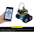 thumbnail image 2 of Mini Tank Smart Robot Car - Micro Controller Based On MCU - Ultrasonic Obstacle Avoidance & Bluetooth Remote Control - External Circuit Modules & Learning Application Development - Easy to Use, 2 of 2