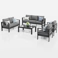 thumbnail image 4 of UDPATIO Aluminum Patio Furniture Set, Metal Patio Furniture Outdoor Couch, Aluminum Patio Chairs, 4 of 9