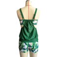 thumbnail image 5 of NIEWTR Women's Tankini Swimsuits 2 Piece Ladies Floral Print Bathing Suit Sets(Green,4XL), 5 of 7
