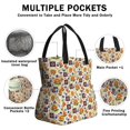 thumbnail image 3 of Pioneer Flower Floral Print Pattern Drawstring Lunch Bag Women - Drawstring Lunch Bag Insulated for Work Office - Stain-Resistant Large Lunchbags for Women with Multi-Pockets, 3 of 6