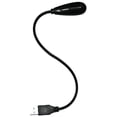 thumbnail image 2 of USB Reading Lamp with 2 LED Lights and Flexible Gooseneck - Two Brightness Settings and On/Off Switch (Black), 2 of 5