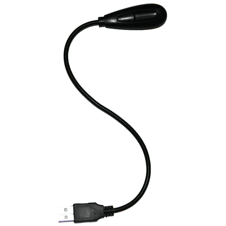 USB Reading Lamp with 2 LED Lights and Flexible Gooseneck - Two