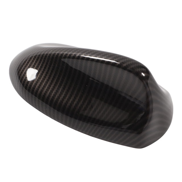 Cubierta de antena de aleta de tiburón para automóvil, ABS Antena de automóvil Cubierta en forma de aleta de tiburón Estilo de fibra de carbono Reemplazo de 175 mm de largo para Alfa Romeo Giulia 952