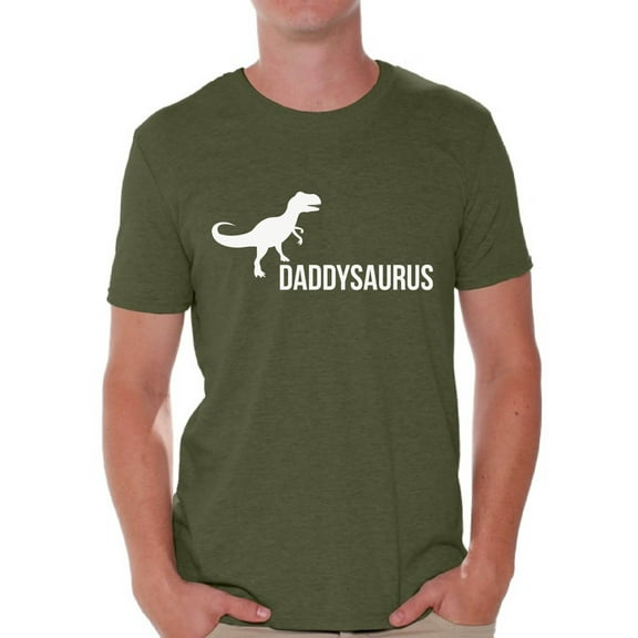 Awkward Styles Men's Daddysaurus Cute Father`s Graphic T-shirt Tops Daddy Saurus