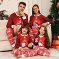 thumbnail image 3 of Xmas Family Matching Clothing Christmas Pajamas 2024 New Year Fashion Green Santa Claus Print Adult Kids Set Baby Romper Pajamas, 3 of 4