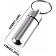 thumbnail image 2 of 3 Small Assorted Silver Aluminum Pillars - Mini Travel Pill Box - Forecast - Great for People, Camping, Travel, 2 of 5