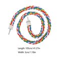 thumbnail image 2 of EeaseCA 1PC Parrot Cotton Rope Durable Standing Climbing Rope Pet Bird Chewing Toy for Home Shop (105cm), 2 of 5