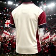thumbnail image 4 of England 2026 Soccer Cup Fan Jersey for Men, Crewneck Short Sleeve T-Shirt with Crown & Shield Graphic, Lightweight Breathable Athletic Top, 1 PC Khaki XXL, 4 of 4