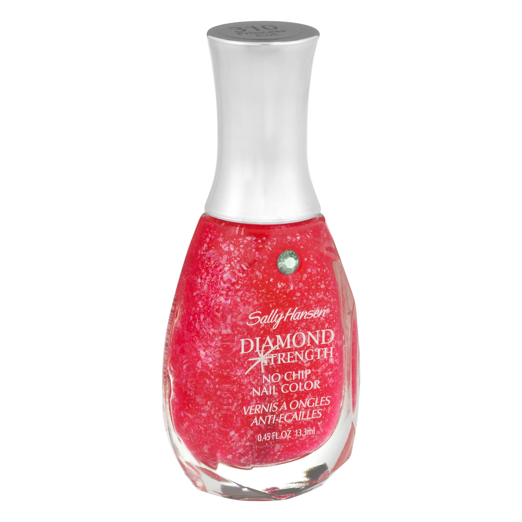 Sally Hansen Diamond Strength No Chip Nail Color, 0.45 fl oz, No Chipping, Nail Polish, Color Nail Polish, At Home Nail Polish, No Breaking, Infused with Micro-Diamonds