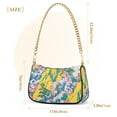 thumbnail image 3 of FORMRS Womens Shoulder Bag with Chain Strap Clutch Purse Cute Tote Handbag, Green Mountains, 3 of 7