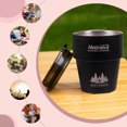 thumbnail image 5 of Tazas para acampar 300ML Cerveza Té Tazas de leche con tapa para caminatas al aire libre (negro), 5 of 5