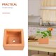 thumbnail image 3 of 3 UNIDS Plantas de interior decorativas Pot Green Plant Flowerpot Macetas de cerámica roja, 3 of 7