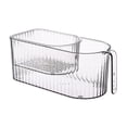 thumbnail image 2 of Caja organizadora multiusos, cesta escurridora decorativa, cesta de drenaje multicapa para frutas blanco, 2 of 6
