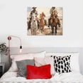 thumbnail image 4 of Nawypu Cowboys and Horses Farm Western Painting, 20x16in, Gallery Wrapped Canvas, 4 of 4
