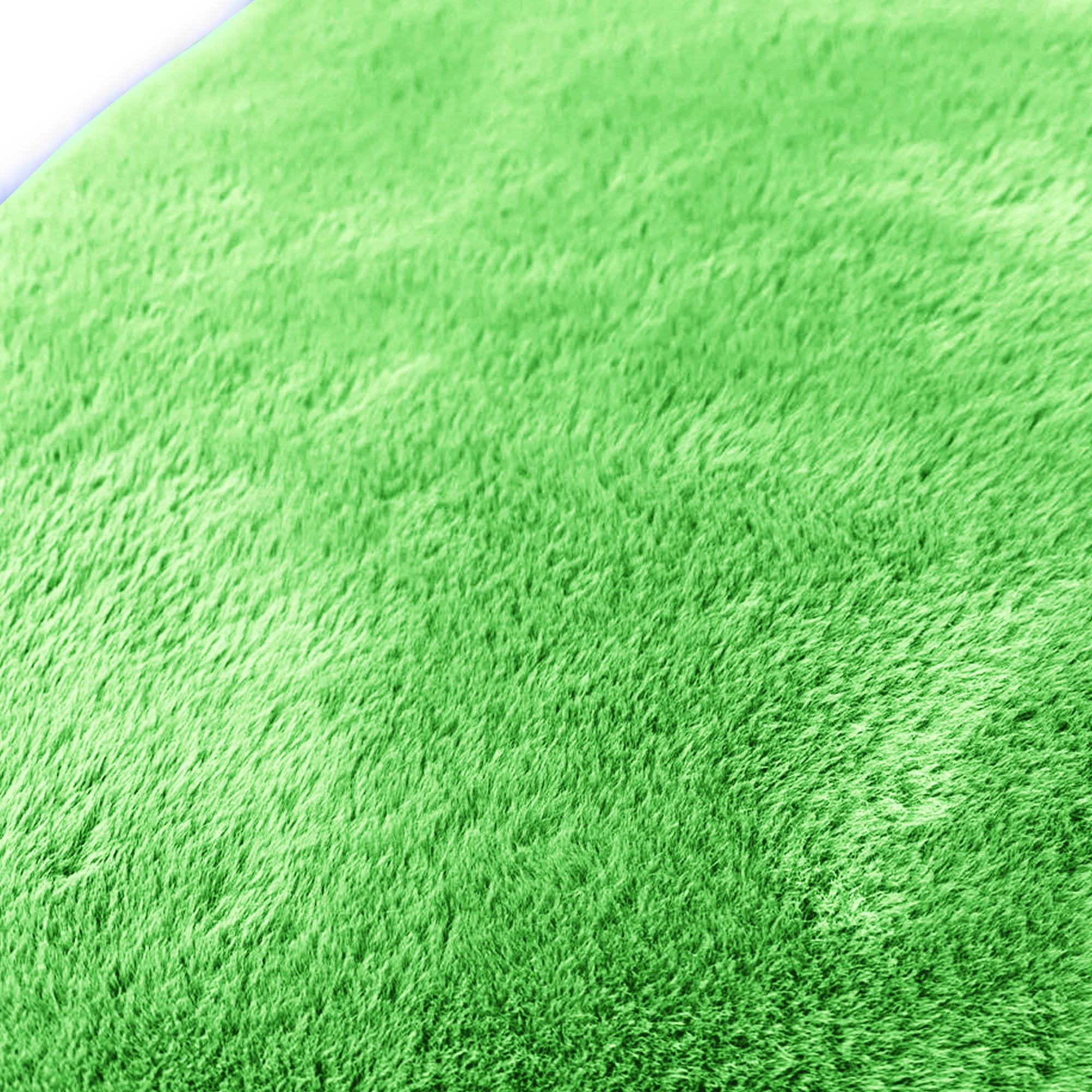 FH Group Doe 16 4-Piece Faux Rabbit Fur, Universal Fit Green Car Floor Mats with Air Freshener