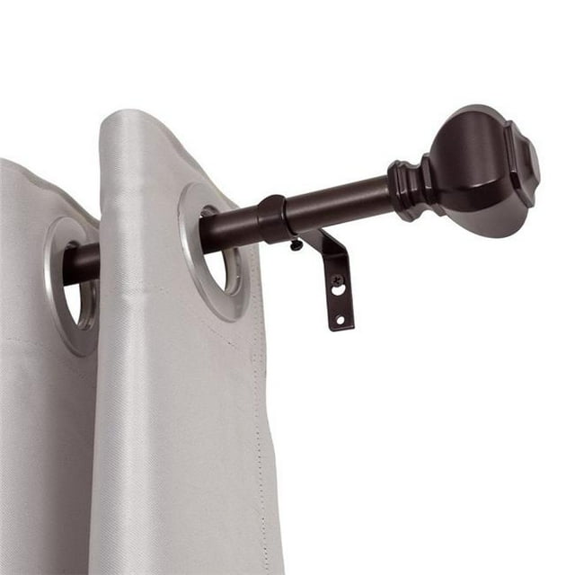 Utopia Alley D14RB Tringles à Rideaux Décoratives Ajustables 0.75 Po pour Fenêtres 48 à 86 Po - Bronze Huilé