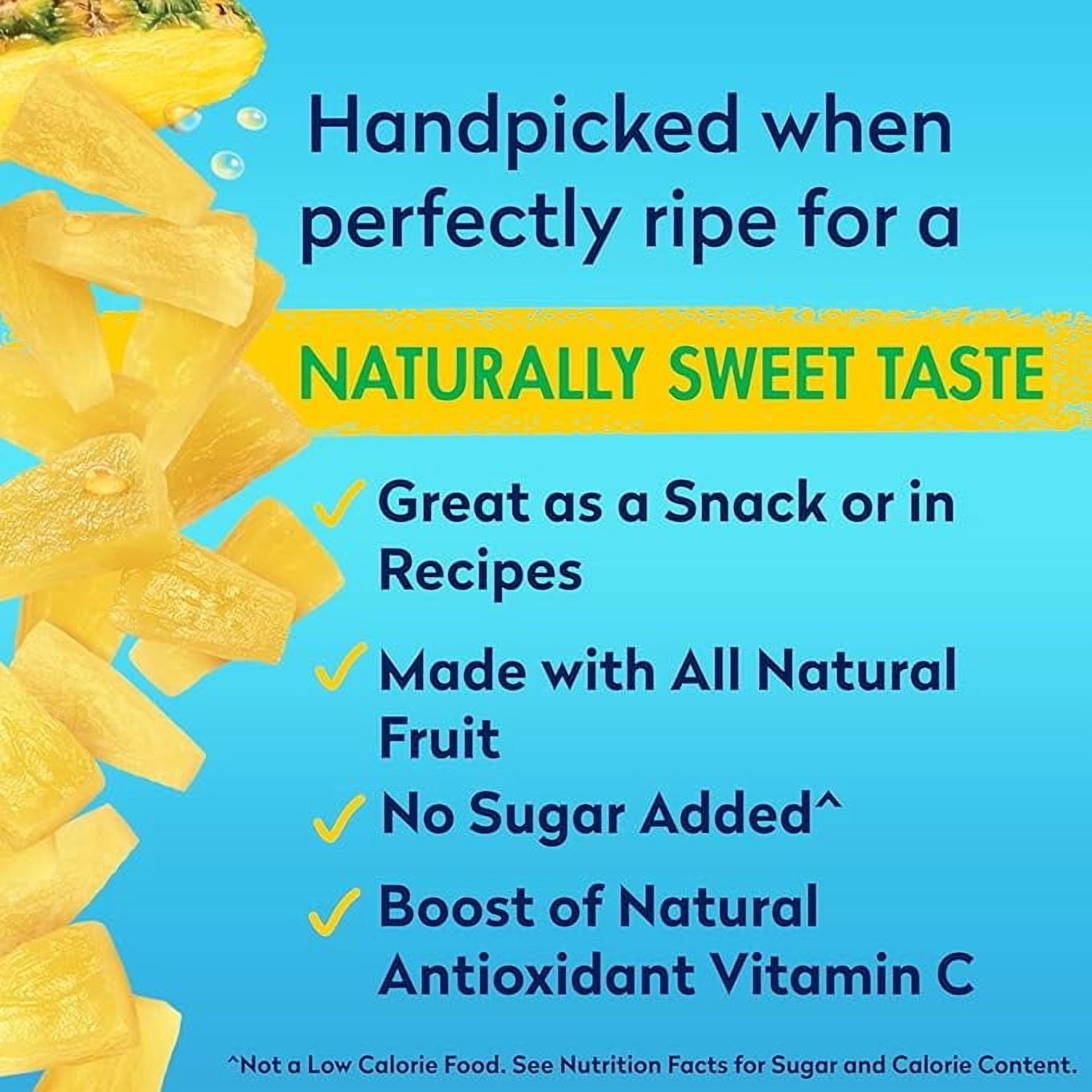 (2 pack) Dole Pineapple Tidbits in 100% Fruit Juice, 20 oz Can