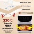 thumbnail image 3 of 100Pcs Disposable Paper Liner Non-Stick Square Parchment Paper for Air Fryer, 3 of 4
