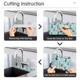 thumbnail image 5 of Yayeee Faucet Mat for Kitchen Sink 30" Diatomite Long Splash Guard Pad, Green Cocktail Cat Pattern, 5 of 7