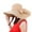 Khaki, variant on Bovemsi Sun Hats for Women Wide Brim Colorful Big Straw Bow Hat Floppy Beach Cap Sun Cap UV Protection