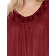 thumbnail image 5 of EZI Nightgowns for Women - Soft & Breathable Satin Night Gowns for Adult Women - Medium to Plus Size Womens Sleep Shirts - Knee-Length Nightgown, 5 of 7