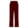 thumbnail image 5 of Diufon High Waisted Work Pants for Women Wide Leg Dressy Pants Business Casual Trousers with Pockets, 5 of 9