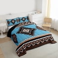 thumbnail image 3 of Manfei Bohemian Aztec Bedding Comforter Set 2pcs for Children Teens Adults,Exotic Style Twin Comforter Sets Microfiber,Hippie Tribal Breathable Bedding Set,Ultra Soft Home Decor,Reversible, 3 of 8