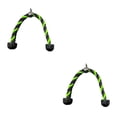 thumbnail image 1 of Greeniant Cuerda de tríceps, reemplazo antideslizante colorido, resistente a desgarros, anticorrosivo, entrenamiento Unisex, Cable de empuje Verde negro 2Conjunto, 1 of 1