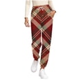 thumbnail image 2 of Hrsba Women's Pajama Bottoms,Printed Adjustable Cuffed Pants with Pockets Stylish Sleepwear Home Pants, 2 of 5