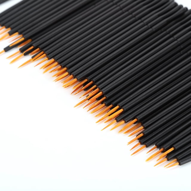 Cepillo desechable para delineador de ojos, Punta de Nailon de 100 UDS con de pp para maquillaje de ojos