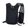 thumbnail image 2 of Mochila de hidratación, chaleco para correr, bolsa con soporte para teléfono para ciclismo, escalada y pesca. Negro, 2 of 8