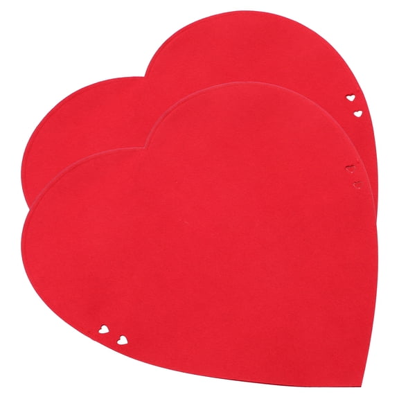 UPOUART Set of 2 Felt Chair Back Covers, Valentine's Day Party Decorations for Home, Weddings, and Special Events