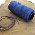 thumbnail image 7 of The Beadsmith Knot It Waxed Polyester Cord – Cobalt Color – 0.7mm Diameter – Light Wax, 144 Meters (472 Feet) Per Spool – Make Jewelry, Macrame, Friendship Bracelets and DIY Crafts, 7 of 7