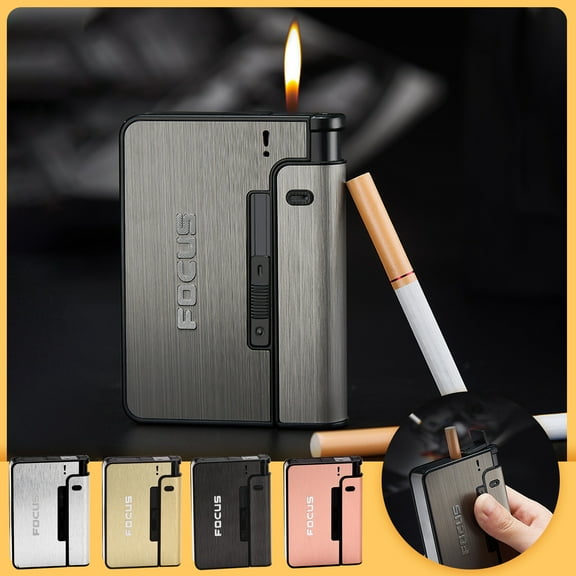 maxiaoxia Focus 001 Replaceable Lighter Box (delivered Without Lighter) Cigar Lighter Gift For Father's Day Birthday