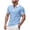 c01Blue, variant on USNSM Men's Summer Casual Shirts Quick Dry Lightweight Cotton Short Sleeve T Shirt Classic Zipper Collar Tee with Pocket Gray XXL