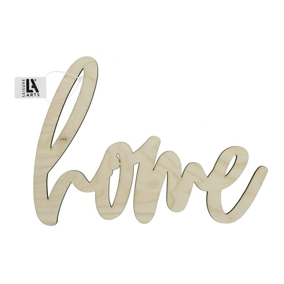 Leisure Arts Unfinished Wood Words - 12.25" X 9" - Blessed, Wood Cutout Word Cutouts For Crafts Wooden Words For Crafts Wooden Cut Out Letters Laser Cut Large Size