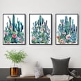 thumbnail image 4 of Botanical Wall Art Tropical Plants Canvas Prints Bedroom Decor Green Cactus Picture 3 Pieces/Sets Minimalist Succulents Posters Home Decoration 12 x 16 Inch for Bathroom Living Room Office(No Framed), 4 of 6