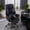 Black-Fabric, variant on Ultifit Adult Fabric High Back Executive Chairs with Footrest and Adjustable Armrest, Black