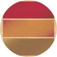 thumbnail image 1 of Ahgly Company Machine Washable Indoor Square Transitional Orange Area Rugs, 3' Square, 1 of 7