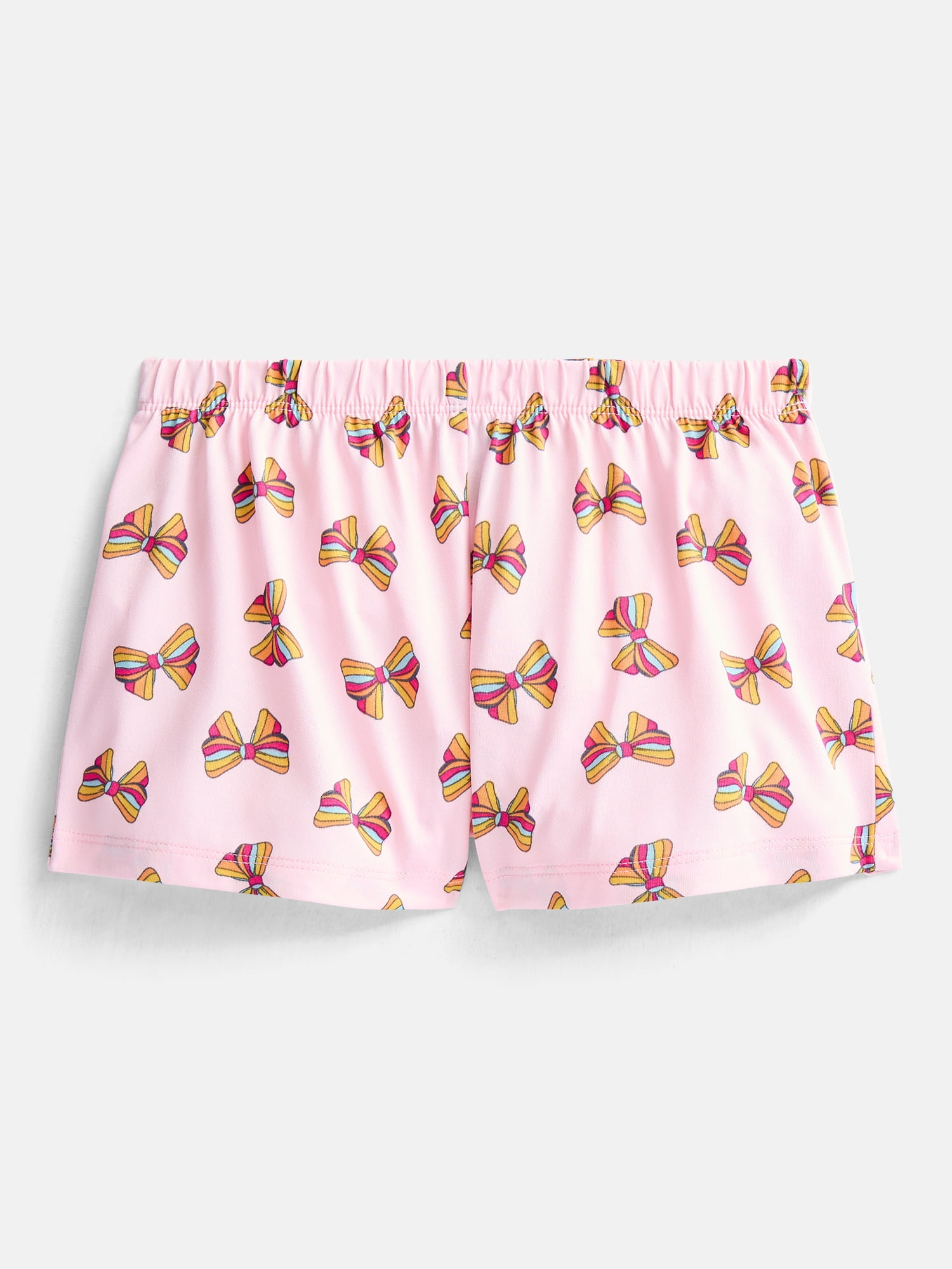 Wonder Nation Girls Graphic Tee with Shorts and Pants Pajama Set, 3 Piece, Sizes 4-18