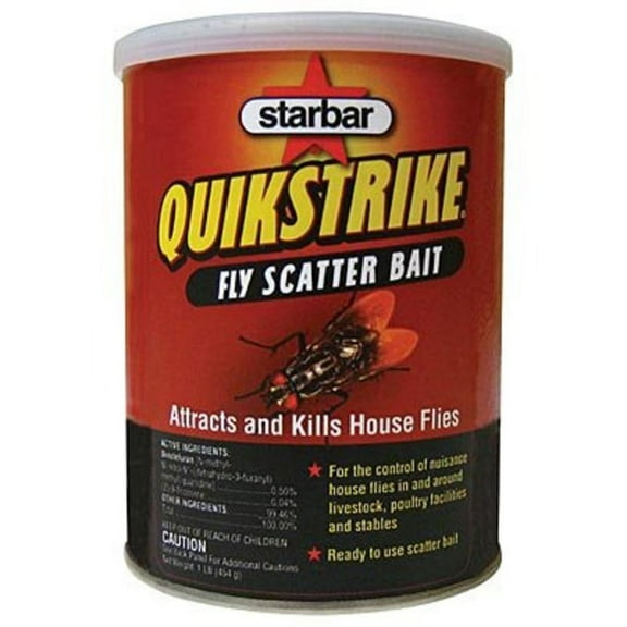 Starbar Quikstrike Fly Bait 1 Pound, 1-Lb, Attracts and kills house flies