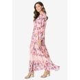 thumbnail image 2 of Roaman's Women's Plus Size Lace Tiered Maxi Dress, 2 of 4