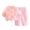 RYE1-Pink, variant on LWFFDAW Girls Kids 2 Piece Set Fall Long Sleeve Crew Neck Sweatshirt and Wide Leg Pants Loose Comfy Sweatsuit Sets