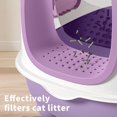 thumbnail image 2 of imerelez Large Cat Litter Box for Indoor Cats Kitty Litter Box,Tool-Free Assembly,Multi Cat Litter Box, 2 of 7