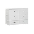 thumbnail image 1 of Rustic Classics Stow Full Size Murphy Bed Cabinet with Gel Memory Foam Mattress (White), 1 of 46