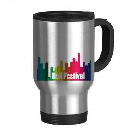

Color Step Multicolor Celebration Travel Mug Flip Lid Stainless Steel Cup Car Tumbler Thermos